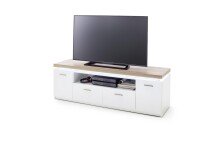 TV-Board >Chalki< in Weiß - 156x50x44cm (BxHxT)