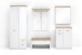 Garderoben-Set >Chalki< in Weiß - 261x201x38cm (BxHxT)