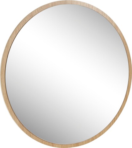 Wandspiegel >Anacortes< in Eiche aus Massivholz,Spiegelglas - 75x75cm (BxT)