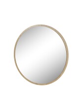 Wandspiegel >Anacortes< in Eiche aus Massivholz,Spiegelglas - 75x75cm (BxT)