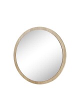 Wandspiegel >Anacortes< in Eiche aus Massivholz,Spiegelglas - 40x40cm (BxT)