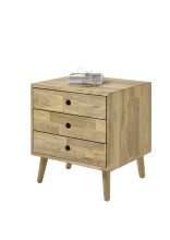 Kommode >Anacortes< in Eiche aus Massivholz - 42x42x35cm (BxHxT)