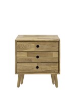 Kommode >Anacortes< in Eiche aus Massivholz - 42x42x35cm (BxHxT)