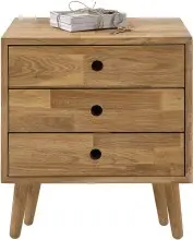 Kommode >Anacortes< in Eiche aus Massivholz - 42x42x35cm (BxHxT)