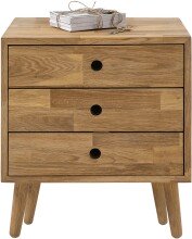 Kommode >Anacortes< in Eiche aus Massivholz - 42x42x35cm (BxHxT)