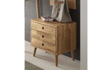 Kommode >Anacortes< in Eiche aus Massivholz - 42x42x35cm (BxHxT)