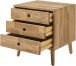 Kommode >Anacortes< in Eiche aus Massivholz - 42x42x35cm (BxHxT)