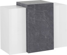 Hängeschrank >Catania< in Weiß-Hochglanz - 90x65,5x38cm (BxHxT)