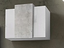 Hängeschrank >Catania< in Weiß-Hochglanz - 90x65,5x38cm (BxHxT)