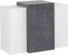 Hängeschrank >Catania< in Weiß-Hochglanz - 90x65,5x38cm (BxHxT)