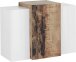 Hängeschrank >Catania< in Weiß-Hochglanz/Ahorn - 90x65,5x38cm (BxHxT)