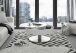 Couchtisch >Souli< in Weiß aus MDF,Metall,Glas - 79x40x79cm (BxHxT)