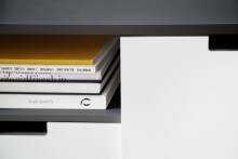 TV-Board >Nemea< in Grau matt - 180x60x40cm (BxHxT)