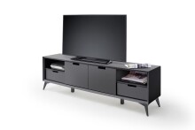 TV-Board >Nemea< in Grau matt - 180x60x40cm (BxHxT)