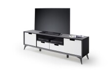 TV-Board >Nemea< in Grau matt - 180x60x40cm (BxHxT)