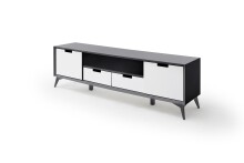 TV-Board >Nemea< in Grau matt - 180x60x40cm (BxHxT)