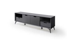 TV-Board >Nemea< in Grau matt - 180x60x40cm (BxHxT)