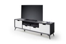 TV-Board >Nemea< in Grau matt - 180x60x40cm (BxHxT)