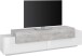 TV-Board >Catania< in Weiß-Hochglanz - 200x51,6x45cm (BxHxT)