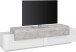 TV-Board >Catania< in Weiß-Hochglanz - 200x51,6x45cm (BxHxT)