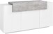 Sideboard >Catania< in Weiß-Hochglanz - 160x86x45cm (BxHxT)