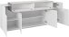 Sideboard >Catania< in Weiß-Hochglanz - 200x85,6x45cm (BxHxT)