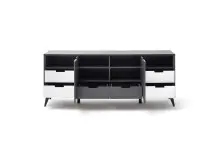 Sideboard >Nemea< in Grau matt - 180x73x40cm (BxHxT)