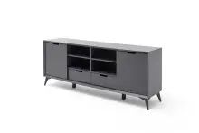 Sideboard >Nemea< in Grau matt - 180x73x40cm (BxHxT)
