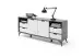 Sideboard >Nemea< in Grau matt - 180x73x40cm (BxHxT)