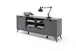 Sideboard >Nemea< in Grau matt - 180x73x40cm (BxHxT)