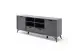 Sideboard >Nemea< in Grau matt - 180x73x40cm (BxHxT)