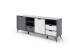 Sideboard >Nemea< in Grau matt - 180x73x40cm (BxHxT)