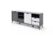 Sideboard >Nemea< in Grau matt - 180x73x40cm (BxHxT)