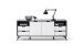 Sideboard >Nemea< in Grau matt - 180x73x40cm (BxHxT)