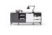Sideboard >Nemea< in Grau matt - 180x73x40cm (BxHxT)
