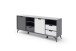 Sideboard >Nemea< in Grau matt - 180x73x40cm (BxHxT)