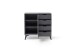 Highboard >Nemea< in Grau matt - 93x92x40cm (BxHxT)