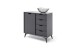 Highboard >Nemea< in Grau matt - 93x92x40cm (BxHxT)