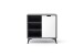 Highboard >Nemea< in Grau matt - 93x92x40cm (BxHxT)