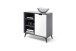Highboard >Nemea< in Grau matt - 93x92x40cm (BxHxT)