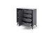 Highboard >Nemea< in Grau matt - 93x92x40cm (BxHxT)