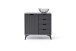 Highboard >Nemea< in Grau matt - 93x92x40cm (BxHxT)