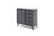 Highboard >Nemea< in Grau matt - 93x92x40cm (BxHxT)
