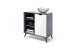 Highboard >Nemea< in Grau matt - 93x92x40cm (BxHxT)