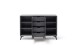 Highboard >Nemea< in Grau matt - 137x92x40cm (BxHxT)