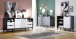 Highboard >Nemea< in Grau matt - 137x92x40cm (BxHxT)
