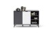 Highboard >Nemea< in Grau matt - 137x92x40cm (BxHxT)