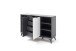 Highboard >Nemea< in Grau matt - 137x92x40cm (BxHxT)