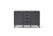 Highboard >Nemea< in Grau matt - 137x92x40cm (BxHxT)