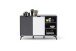 Highboard >Nemea< in Grau matt - 137x92x40cm (BxHxT)